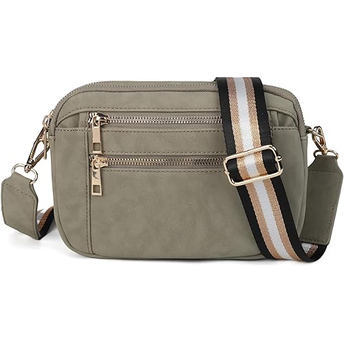 Gladdon Crossbody Bags for Women Vegan Leather Purses Small Shoulder Handbags with Wide Strap