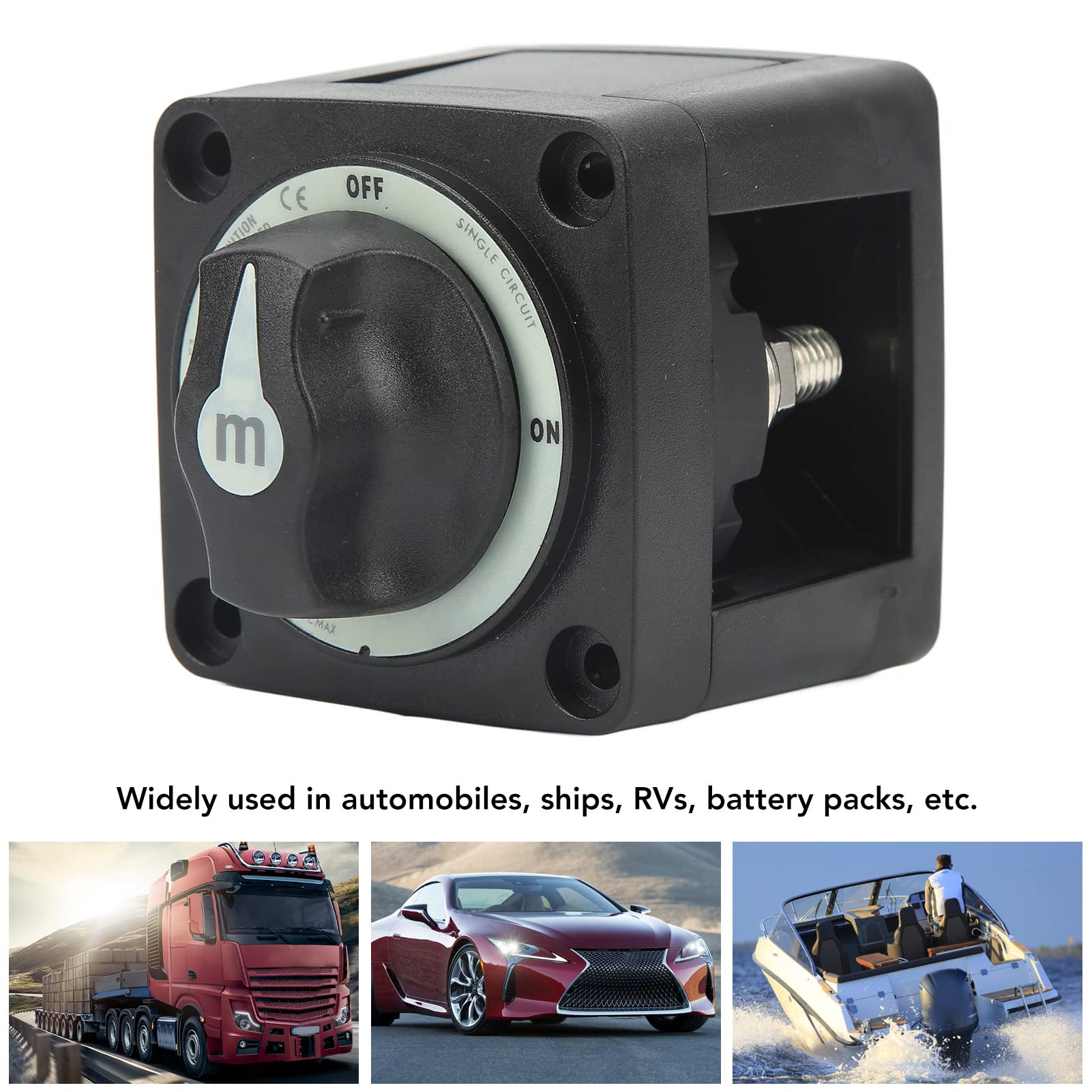 Nouveau 4 Positions Interrupteurs De Déconnexion De Batterie AFD 32V 350A Isolateur Lumineux Déconnexion Interrupteur Rotatif Pour Bateau Marin Camion RV