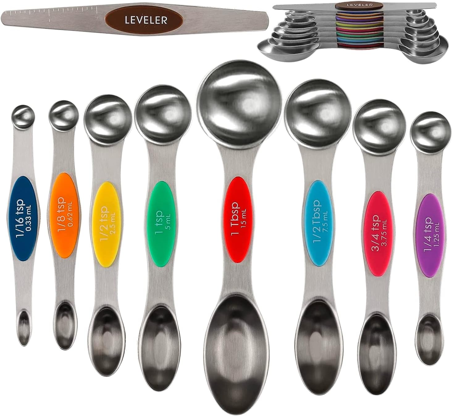 Maypes Measuring Spoons Stainless Steel Measuring