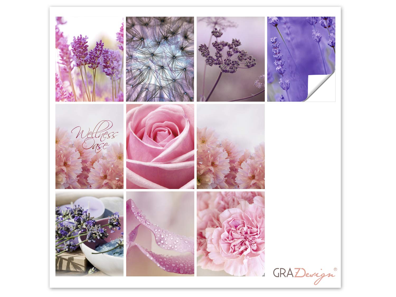 GRAZDesign Fliesenaufkleber Set – 10 Stück, Selbstklebend, Wasserfest, Für Küche & Bad