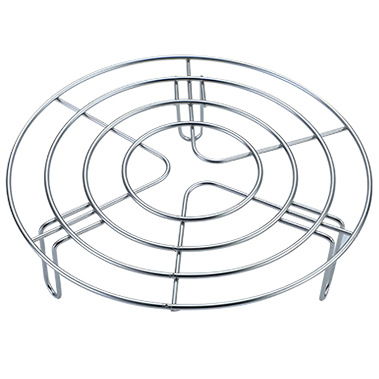 Round Air Fryer Rack, Esteopt Stainless Steel Round Steam Rack, Multi-Purpose Cooking Rack, Cooling Racks for Air Fryer, Microwave Ovens Baking, Steamer (19.5cm)