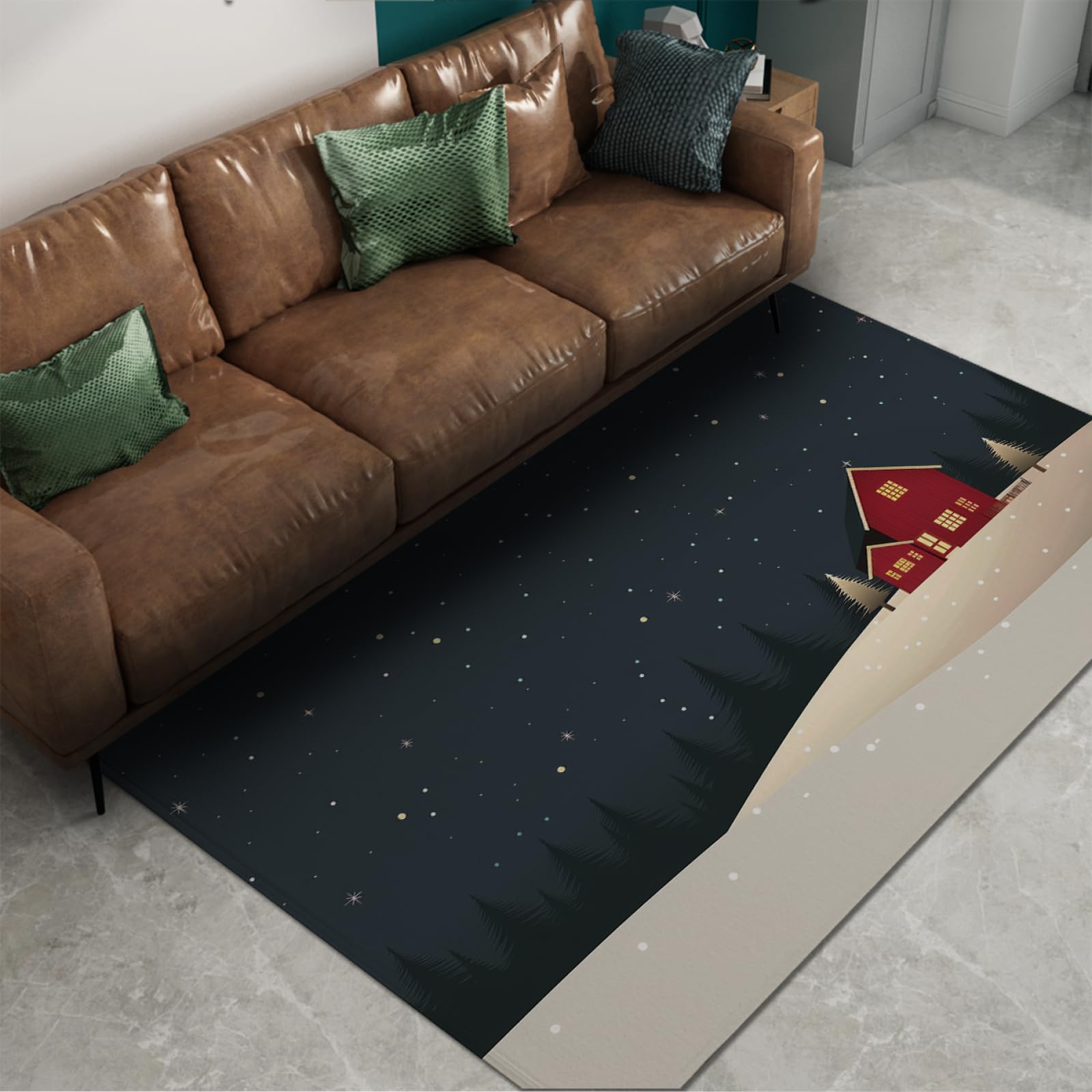 Tapis de Noël pour chambre et séjour résolvant le manque de chaleur