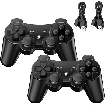Controller for PS3 Pack of 2 Wireless Controller with Dual Shock