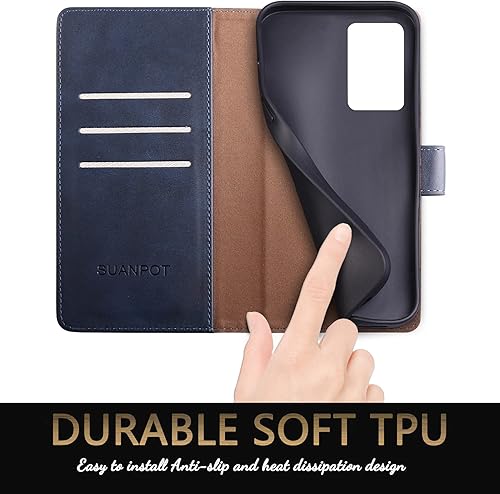 Miniatura 6 de SUANPOT Funda de piel tipo cartera para Samsung Galaxy Note 20 Ultra 5G de 6.9 pulgadas con bloqueo RFID, tarjetero para tarjetas de crédito, funda