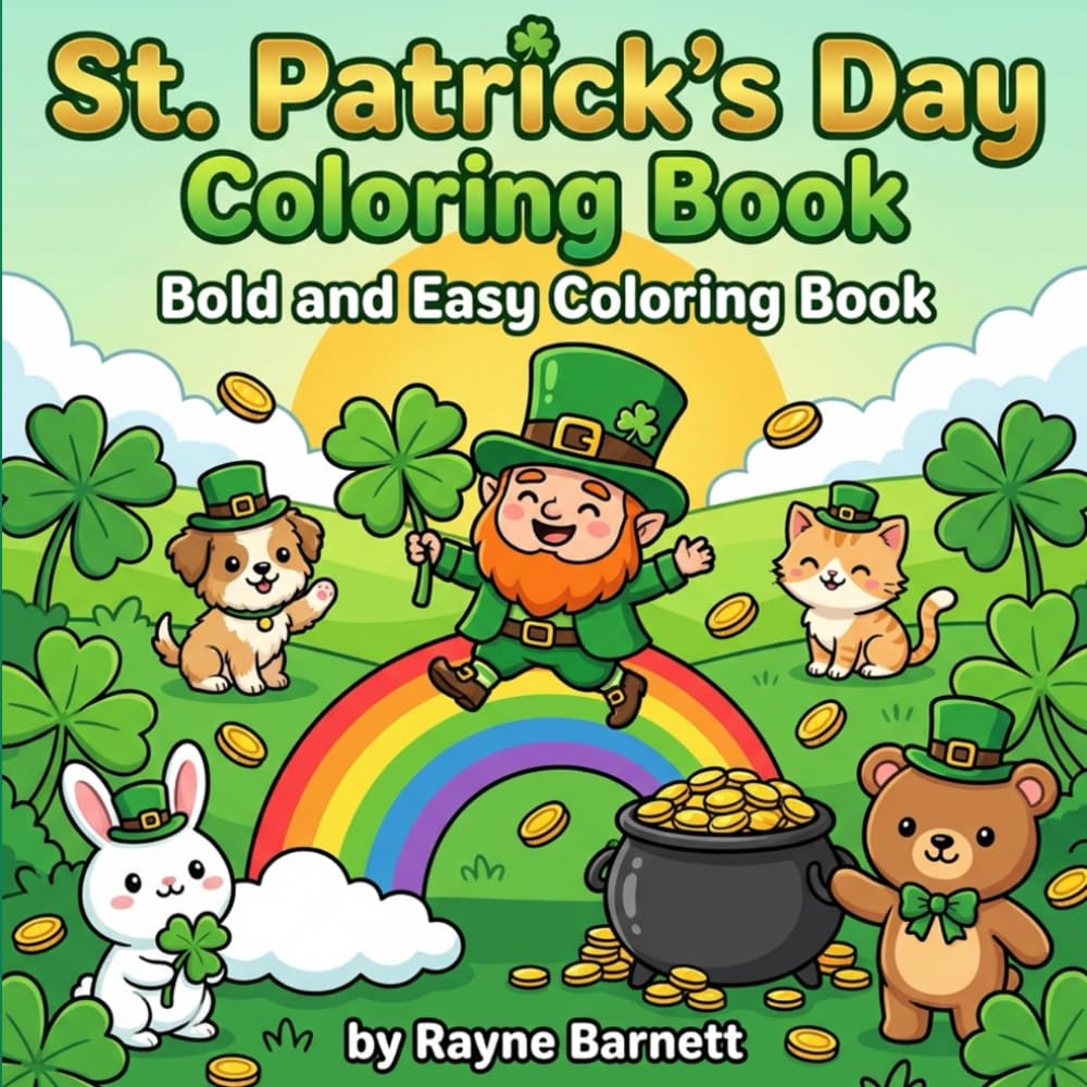 St. Patrick's Day Coloring Book: Bold and Easy Coloring Book