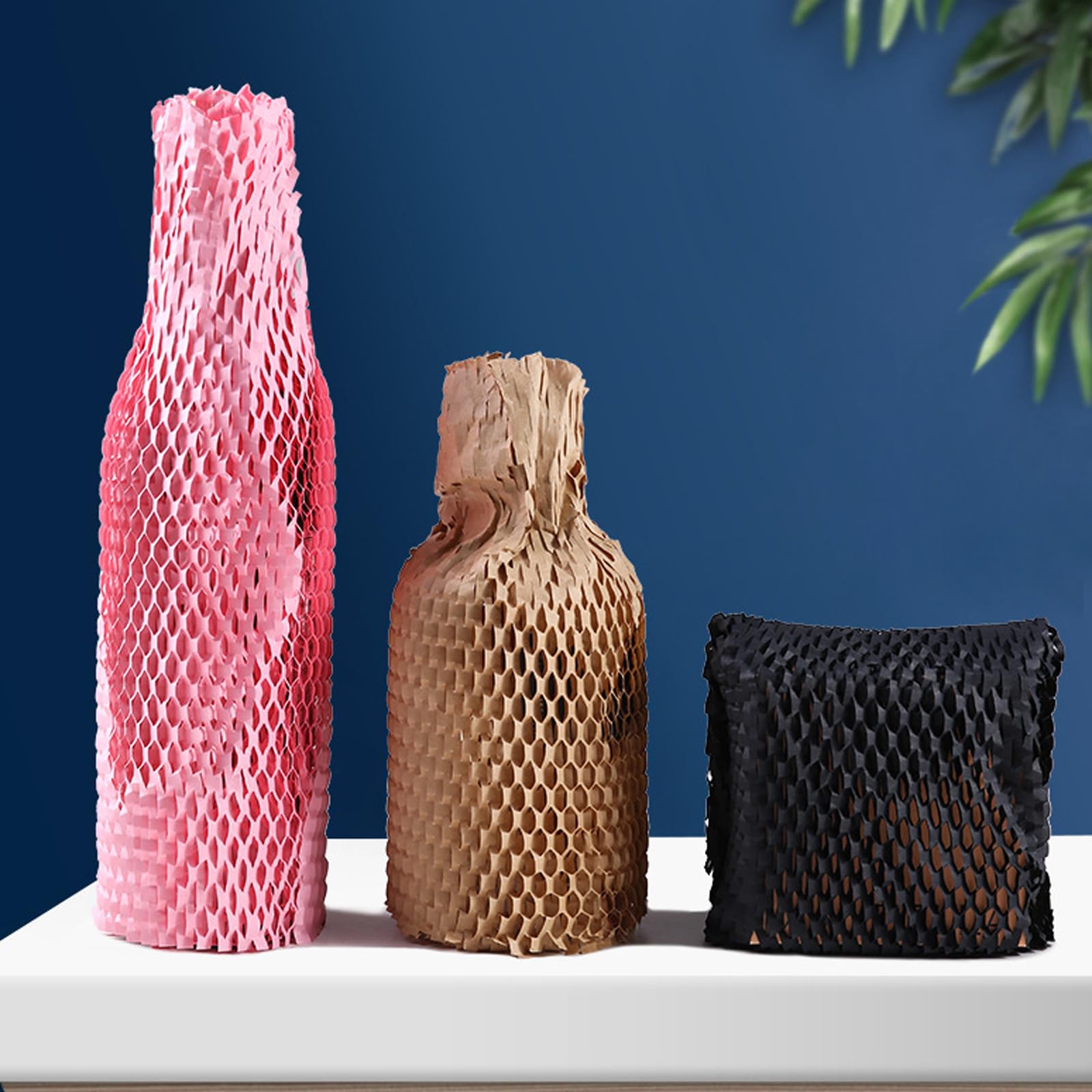 Rollo De Papel De Embalaje De Nido De Abeja, Papel De Embalaje De Nido De Abeja Sostenible, Ancho 50 Cm, Rollo De Papel De Burbujas Marrón, Papel De Burbujas Para Mudanzas Y Embalaje De Objetos