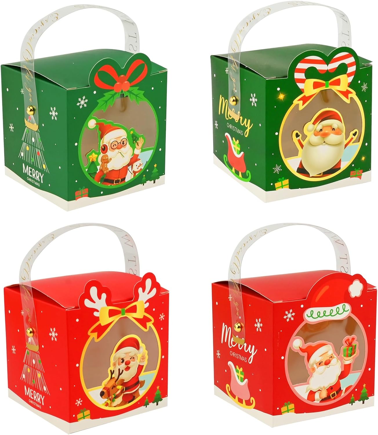 Bekecidi 12PCS Christmas Candy Boxes Christmas Party Treat