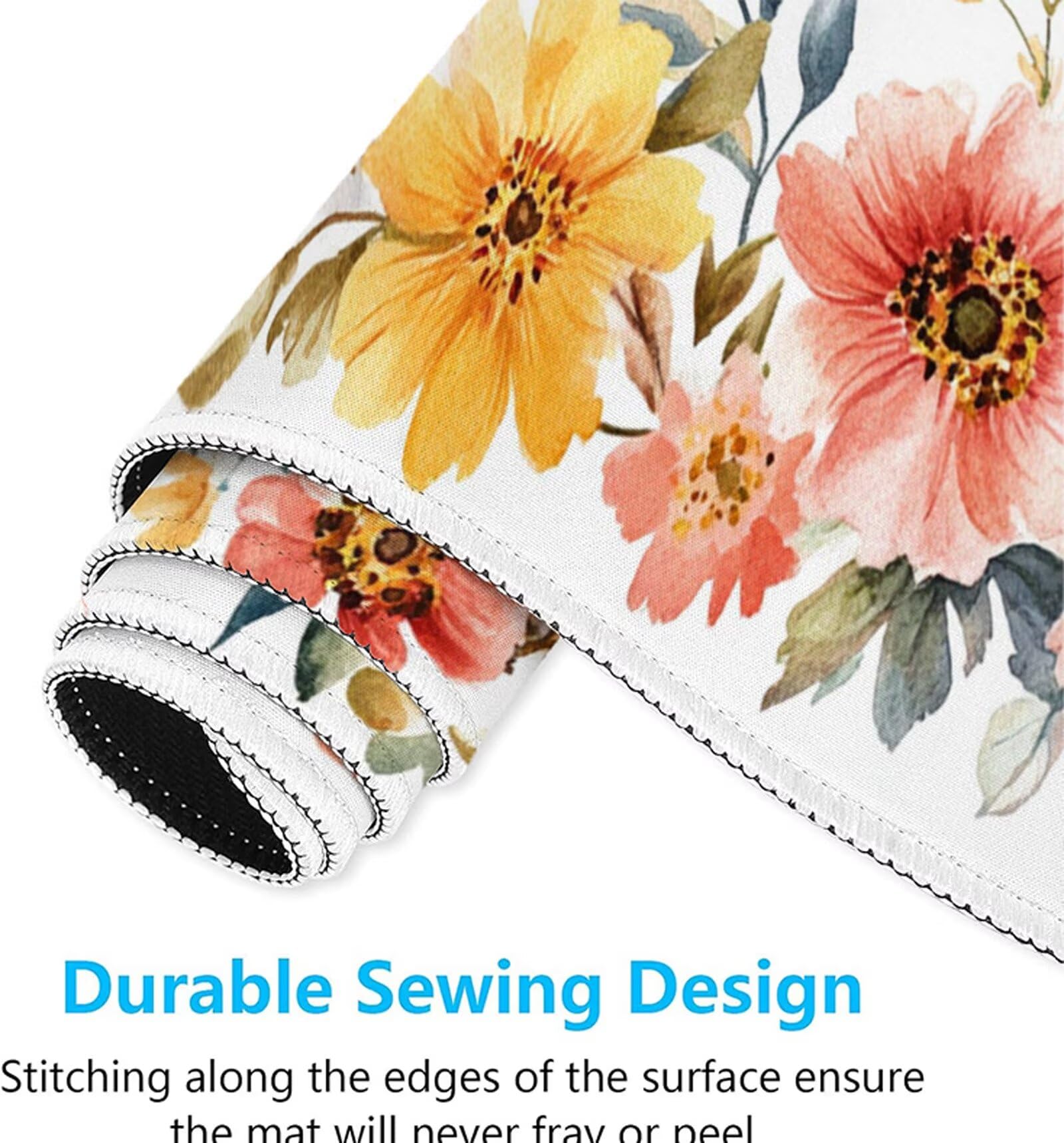 Podkładka pod mysz XXL 1200x600x3mm Podkładka pod mysz dla psa Biała poprawia precyzję i szybkość, antypoślizgowe wodoodporne, szyte krawędzie, akcesoria do gier, komputer, prezent dla mężczyzn Y7-295