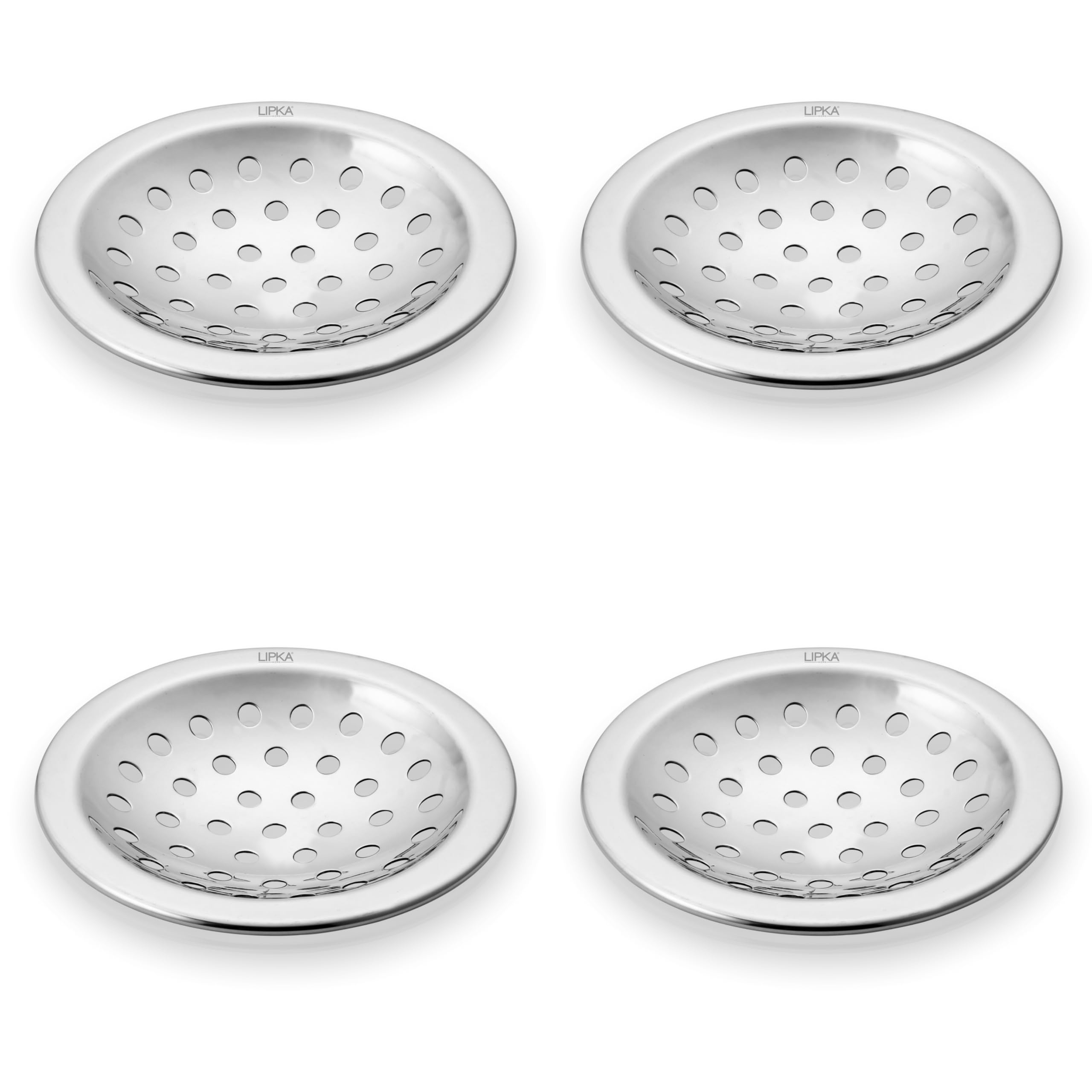 LIPKA 4 Inches Heavy Snow Round Floor Drains | Pack of 4 | Premium Stainless Steel Floor Drain | Floor Drain for Bathroom | Silver — Amazon image 7