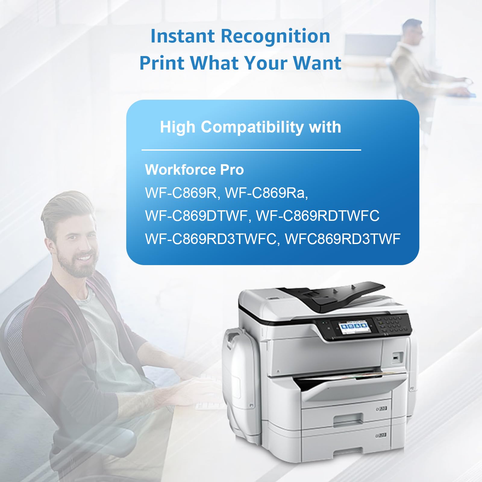 T9731 T9732 T9733 T9734 - Cartuccia d'inchiostro con pigmento per EPN Workforce Pro WF-C869R WF-C869RDTWFC WF-C869RD3TWFC
