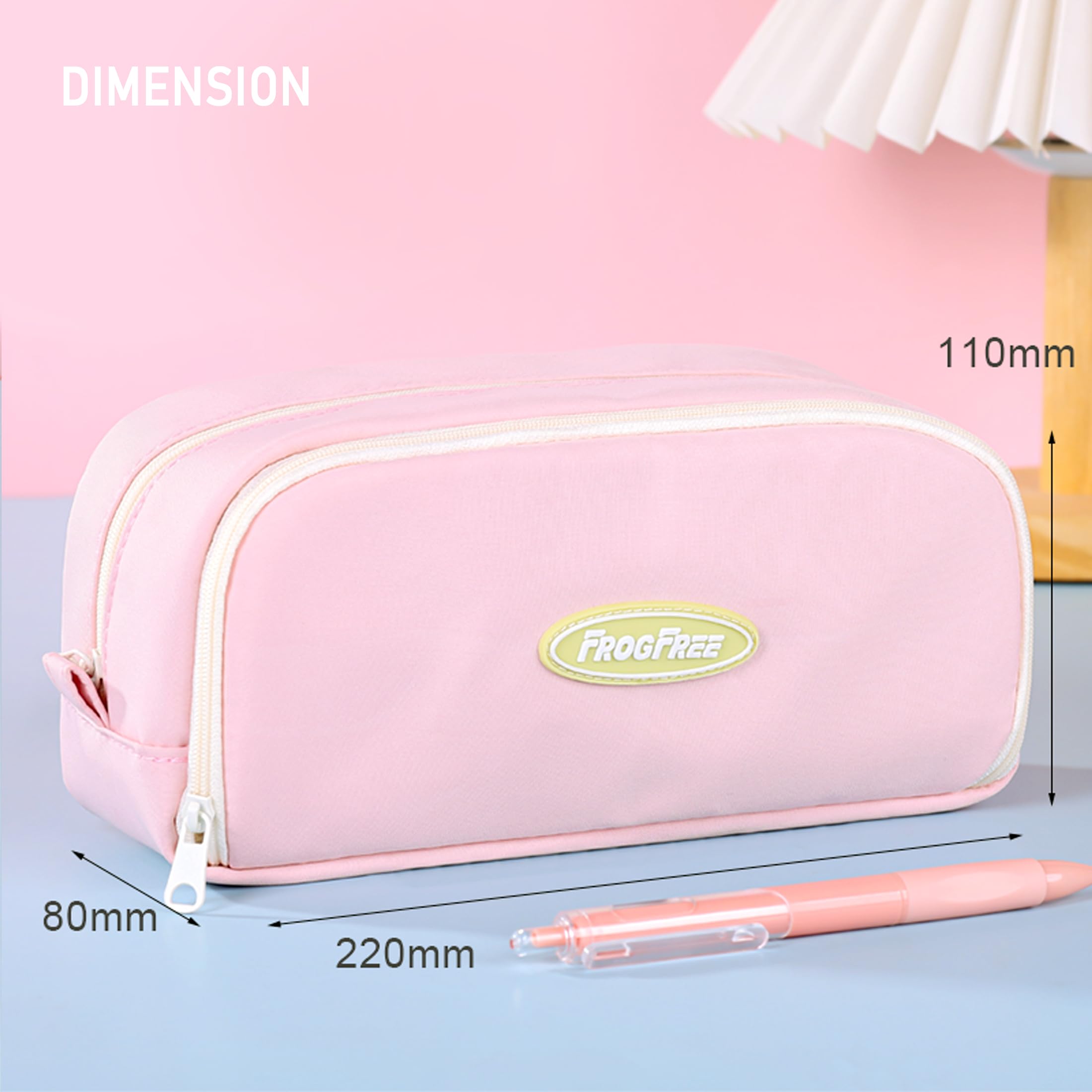 MOMOJULI Large Capacity Pencil Case Pen Bag Pouch with 2 Compartments Stationery Organizer for Teenage Boys Girls - Image 4