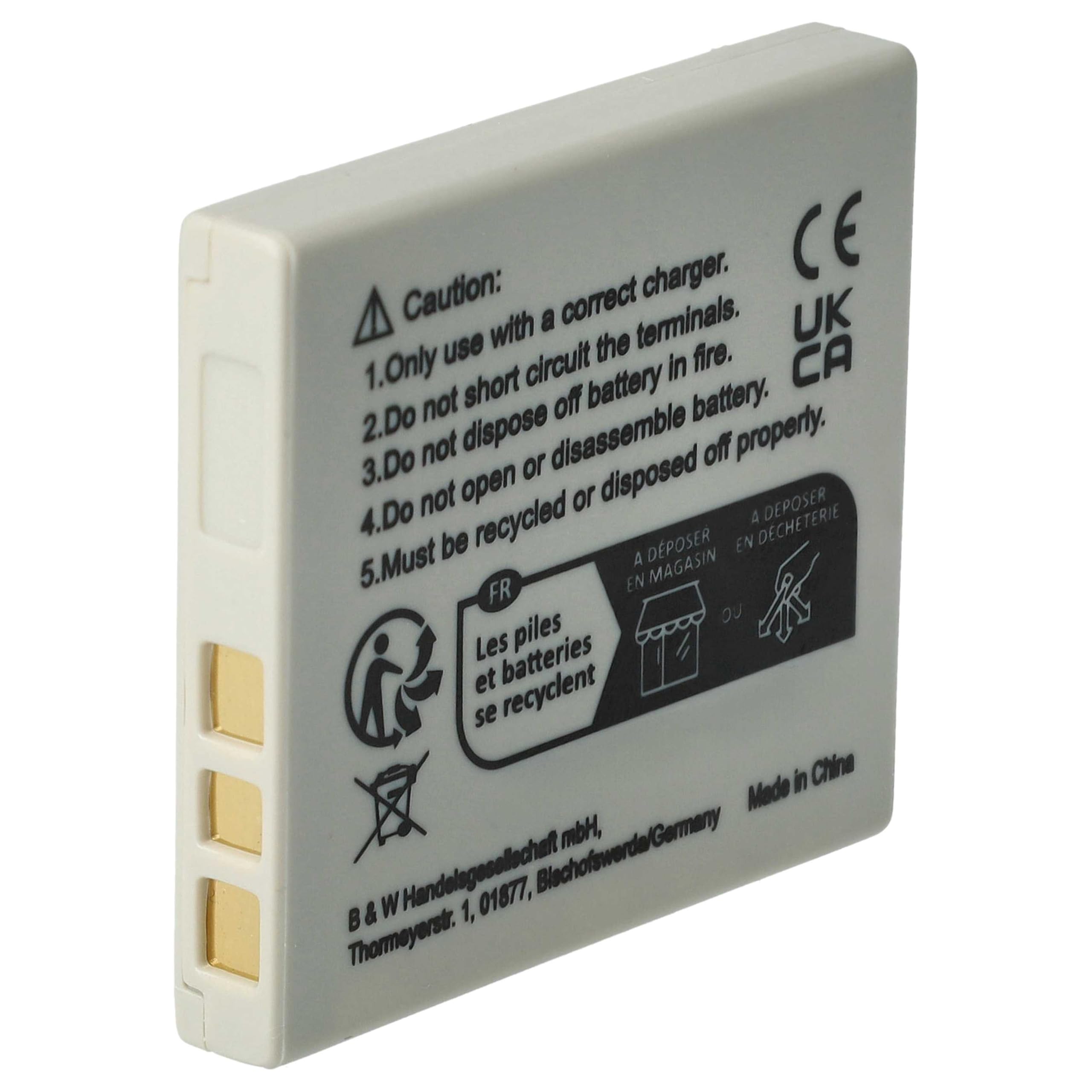 Vhbw Batteria Compatibile Per Fotocamera Sanyo Xacti (550mAh, Li-Ion) - Sostituisce DB-L20, DB-L20A - 5