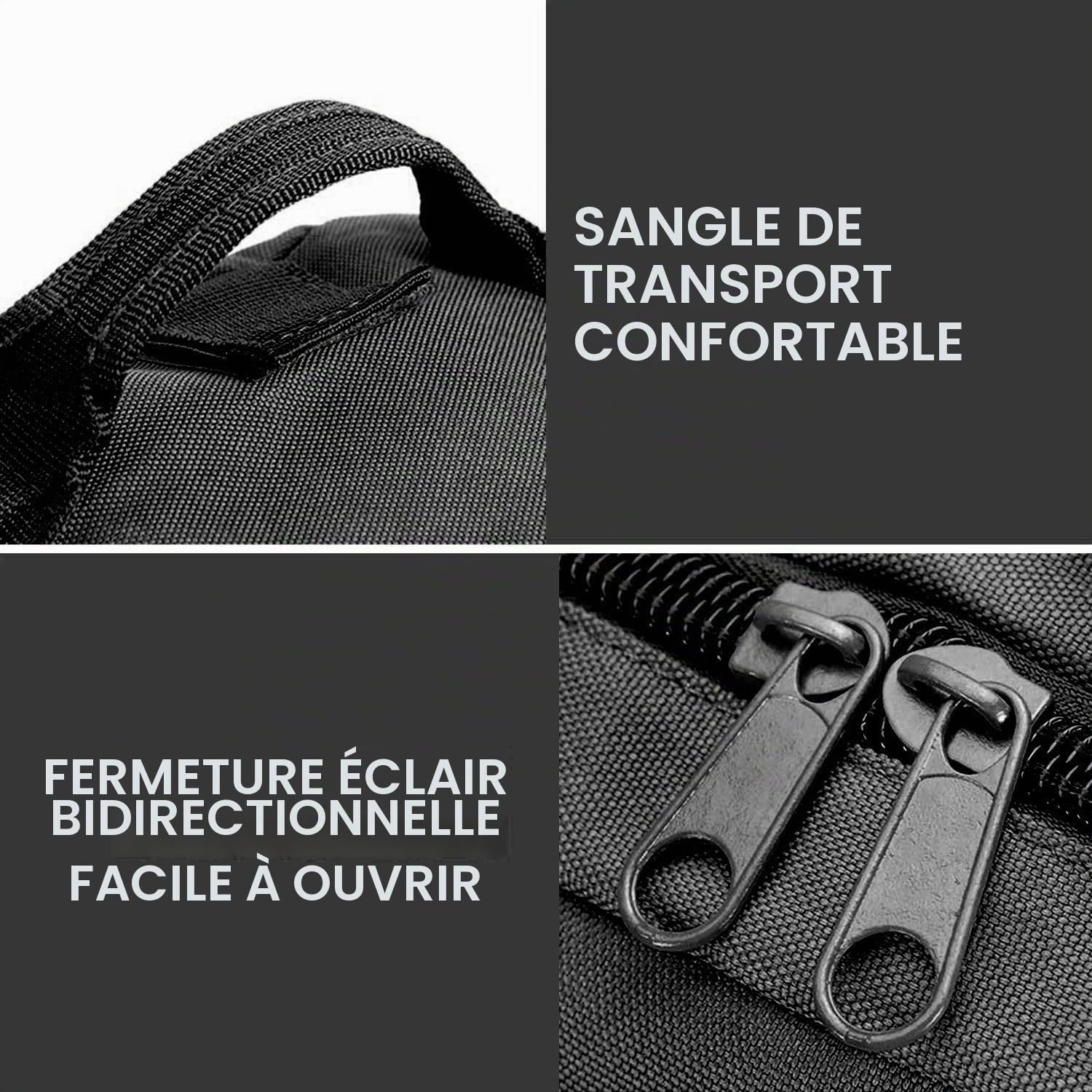 aiGear 55L Sac à Dos Tactique/Sac a Dos Voyage pour Hommes et Femmes Noir | Sac Multifonctionpour Les Sports, pour Plein Air, Randonnée, Voyage, Camping