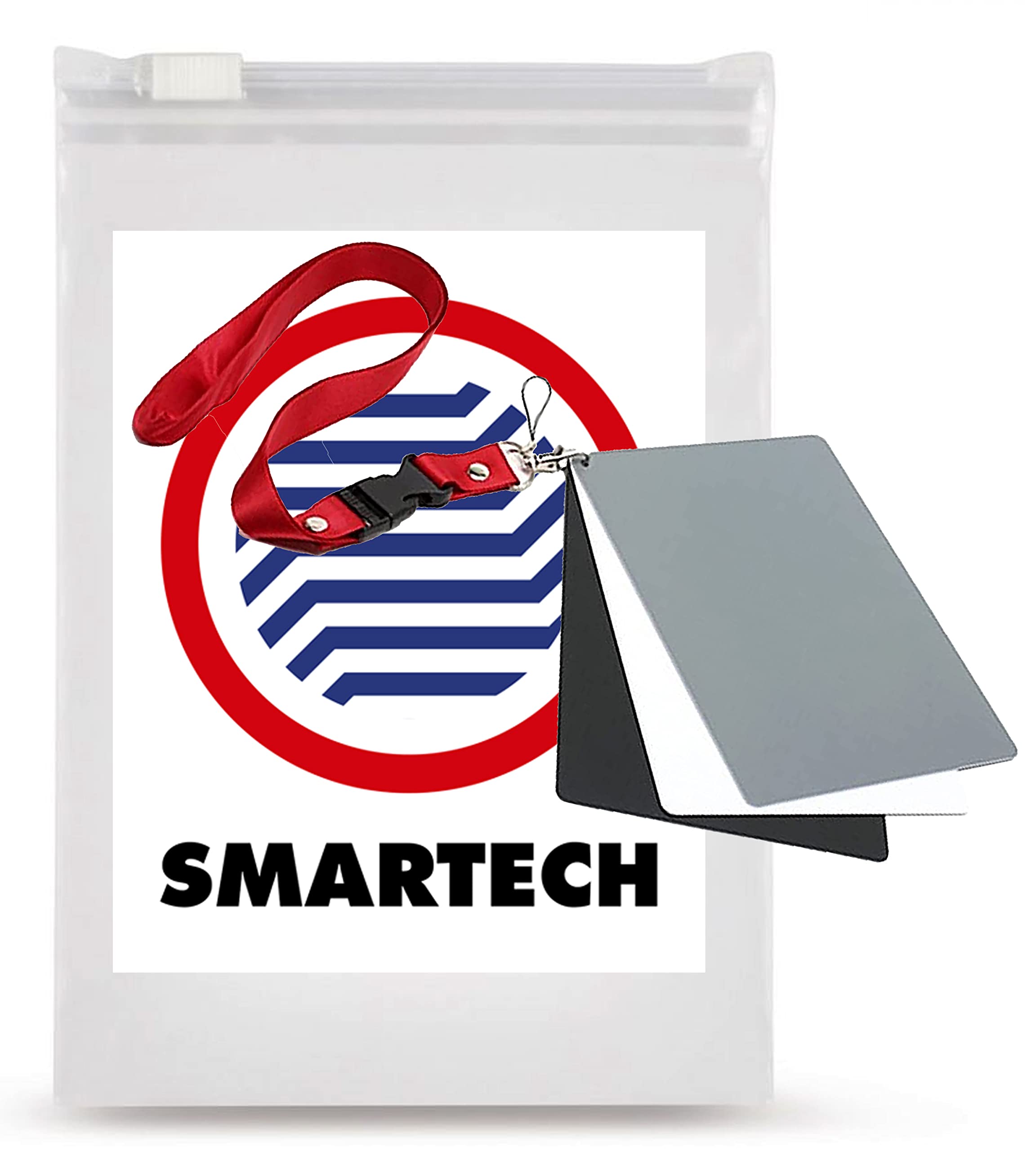 SMARTECH Tabella 18% Di Grigio Neutro - Bilanciamento Del Bianco - Formato Tascabile Per La Misurazione Dell'Esposizione Delle Fotocamere Reflex Digitali