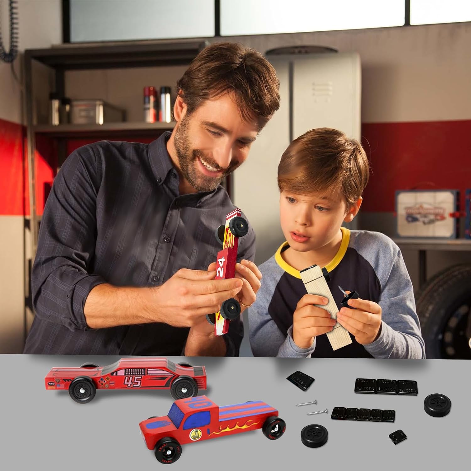 Pinewood Car Weights Kit - Derby Car Weights & 4pcs Derby Axles