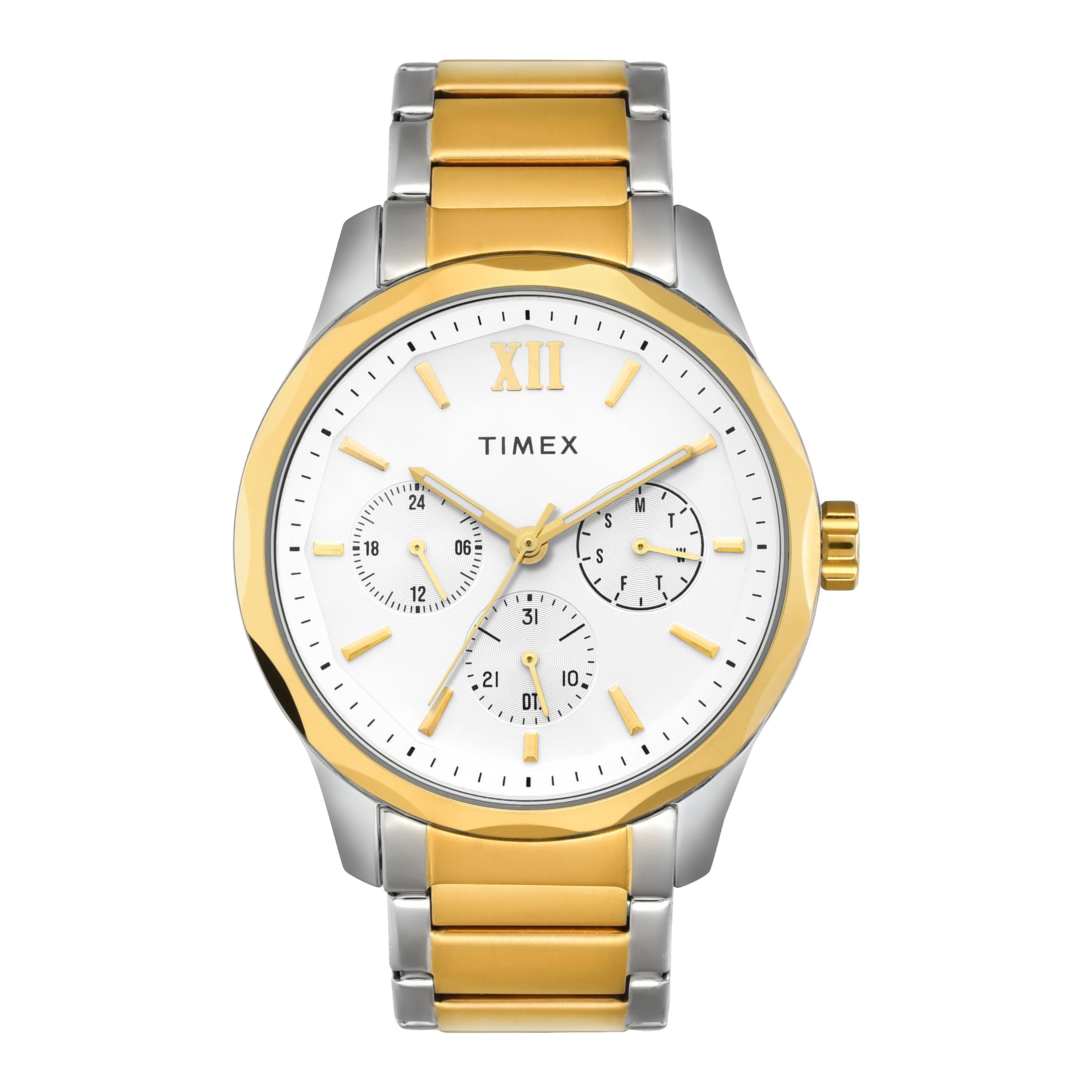 TIMEX Stainless Steel Men White Round Multifunction Dial Analog Watch- Tw0Tg7624 (B0CQRQ85SH) Amazon Price History, Amazon Price Tracker