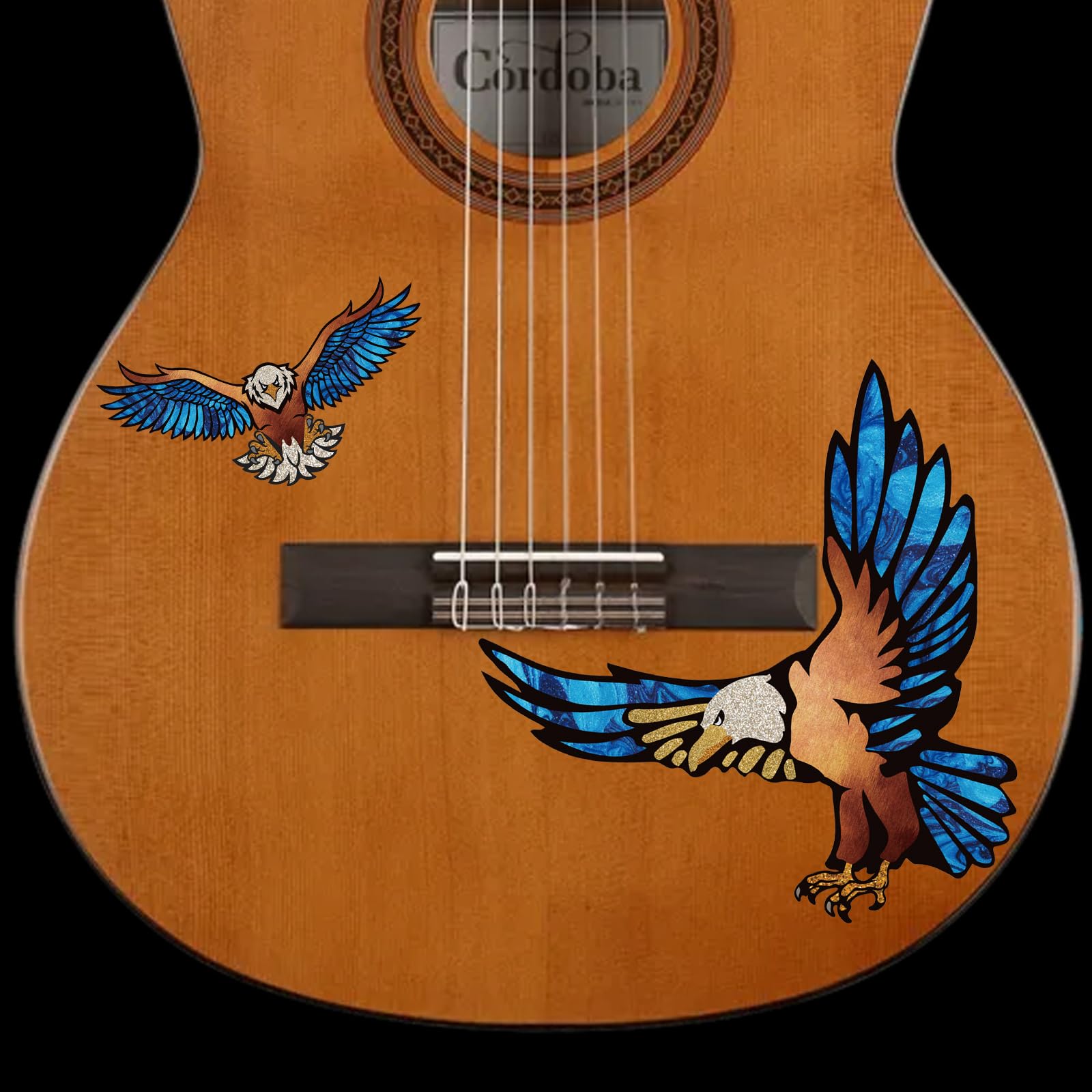 Adesivi Decorativi Per Chitarra - 2 Fogli Con Design Poker, Rimovibili E Senza Alterare Il Suono - Foto 12