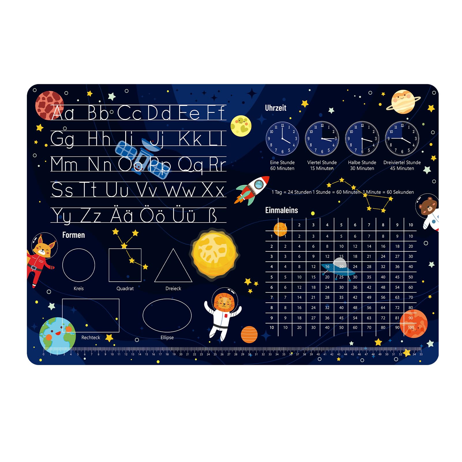 Sottomano da scrivania in pelle PU 60 x 40 cm lavabile antiscivolo per ufficio