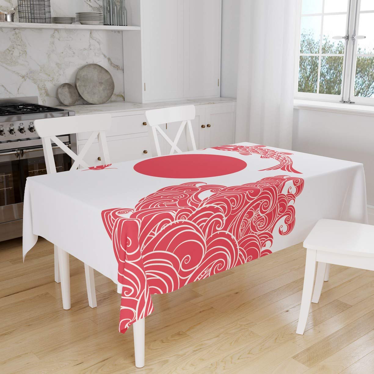 Nappe de cuisine durable 145 x 180 cm Bonamaison lavable en machine