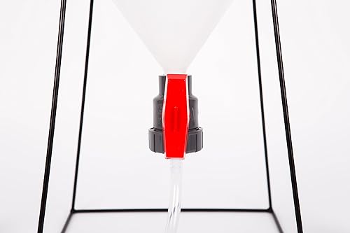 Miniatura 5 de FASTFERMENT - Fermentador cónico FF3G de 3 galones - Fermentador perfecto de 3 galones o un pequeño lote de fermentador de 1 galón. (Soporte y todos