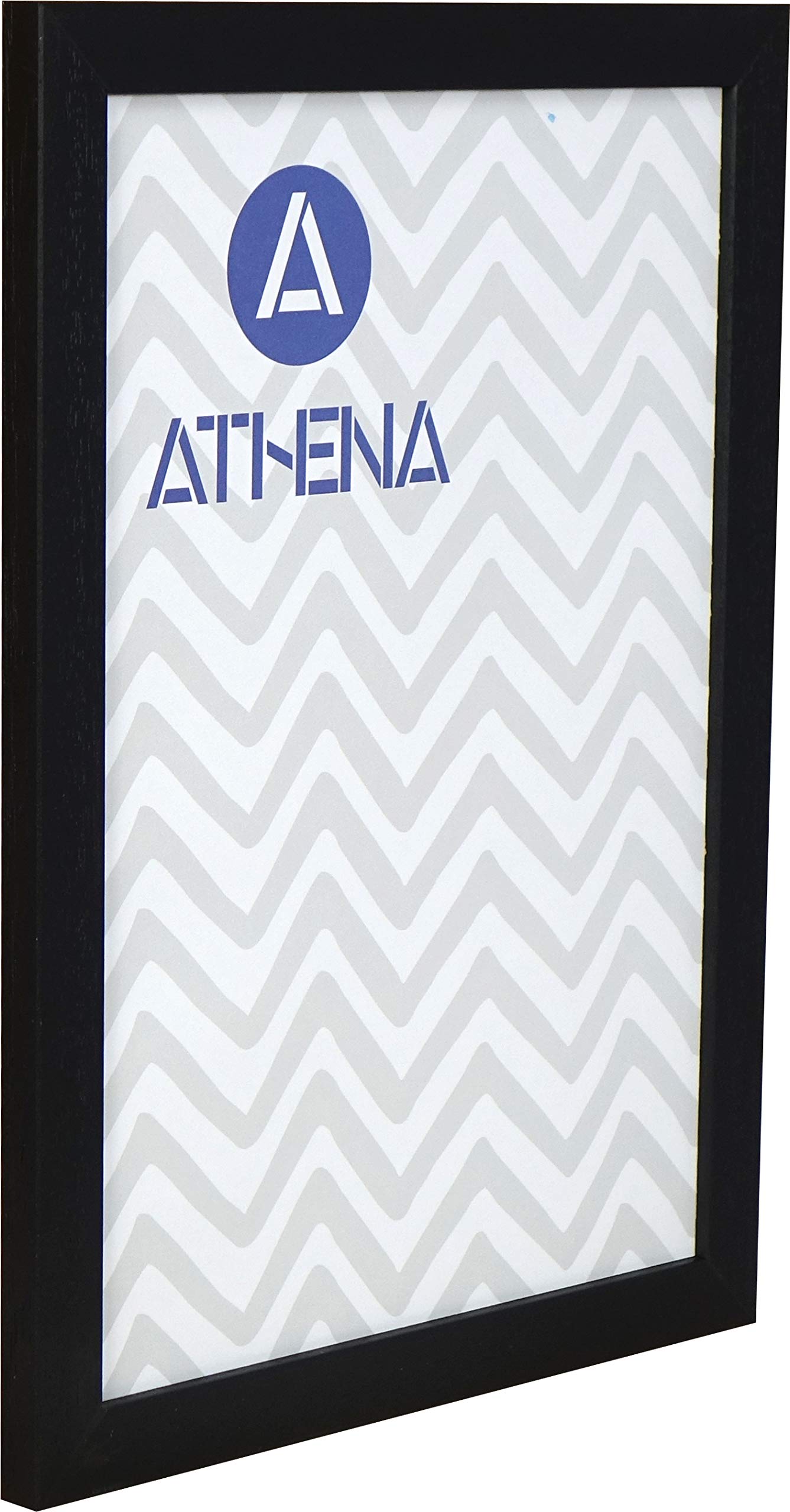 Athena Black Woodgrain Thin Premium Wood Picture Frame 24 X 30Cm - 24 X 30 Cm Frame - Photo Frame - 24X30 Frame With Clear Styrene Sheet & Wall Mounted Hook – 30 X 24 Cm