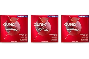 Durex Condom Extra Sensitive Natural Latex Condoms, Ultra Fine and Extra Lubricated,...