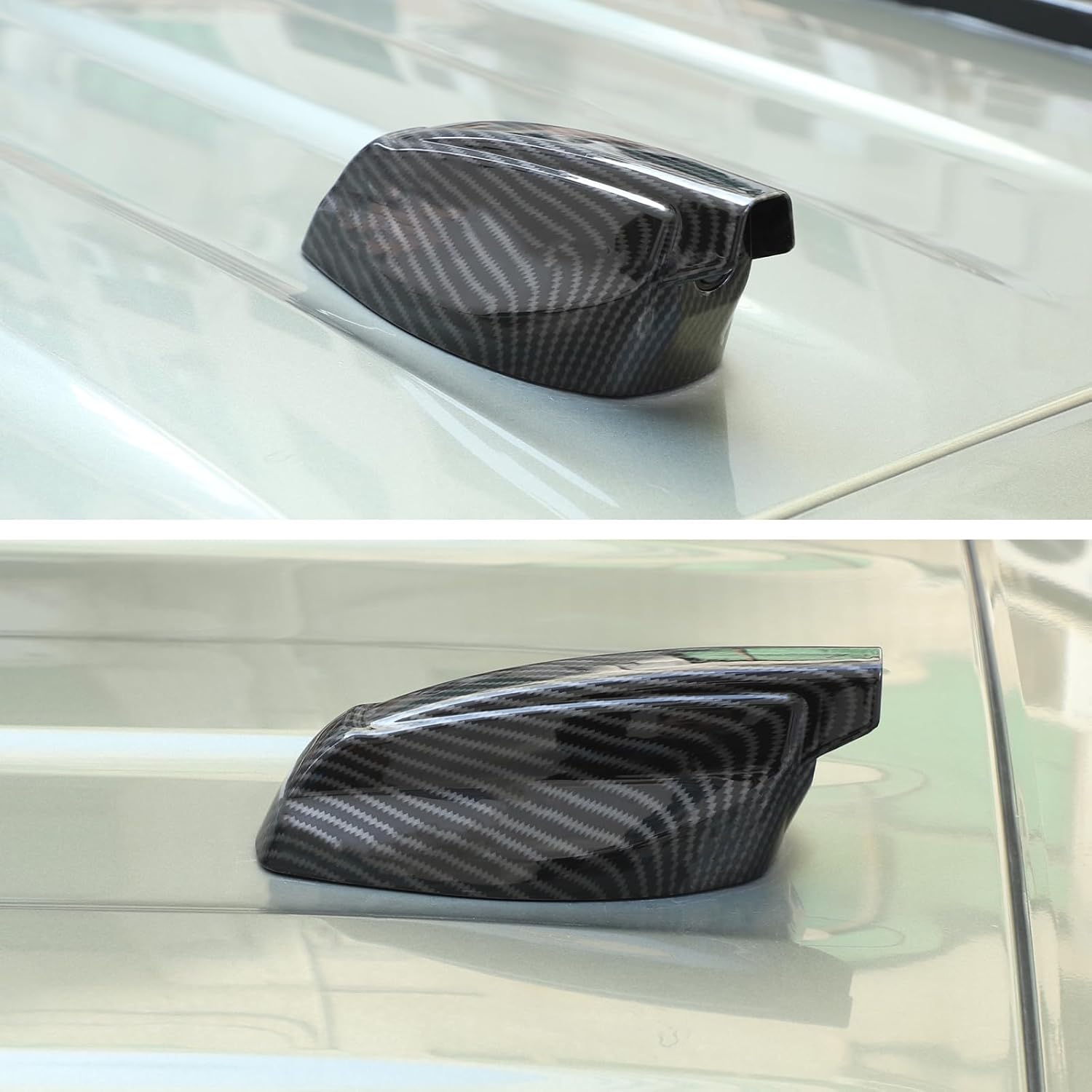 Car Shark Fin Antenna Cover Roof Aerial Compatible with Land Rover EVOQUE 2020-2024 ，ABS Car Roof Aerials Radio Decoration Protect Cover Accessories