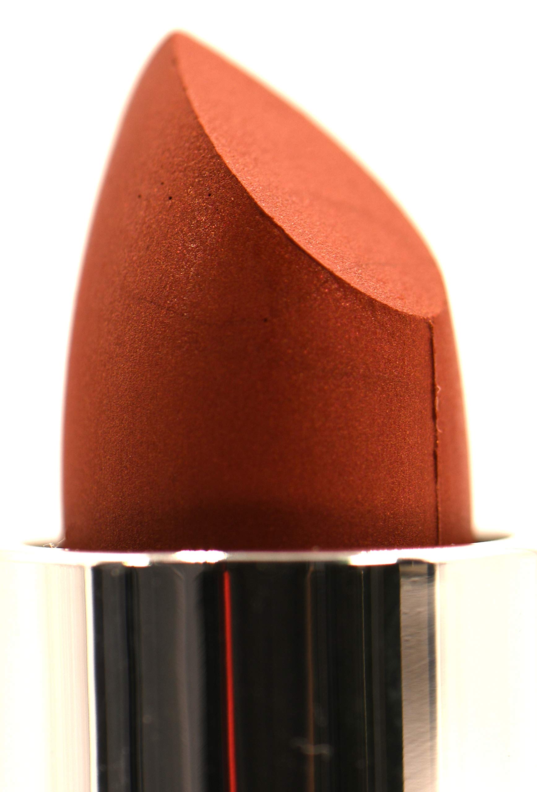 Cinnabar Deep Red Cinnamon Brown Pearl Creamy Shine Metallic Lipstick Color Moisturizing Paraben Free, No Animal Testing & Cruelty Free Lip Makeup Color