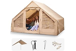 CCF Inflatable Tent for Camping with Canopy Waterproof Blow Up Tent