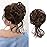 KETHBE Messy Bun Hair Piece Tousled Updo Hair Buns Extension Elastic Hair Band Hair Pieces Curly Hair Bun Scrunchie For Women (Light Chocolate Brown)