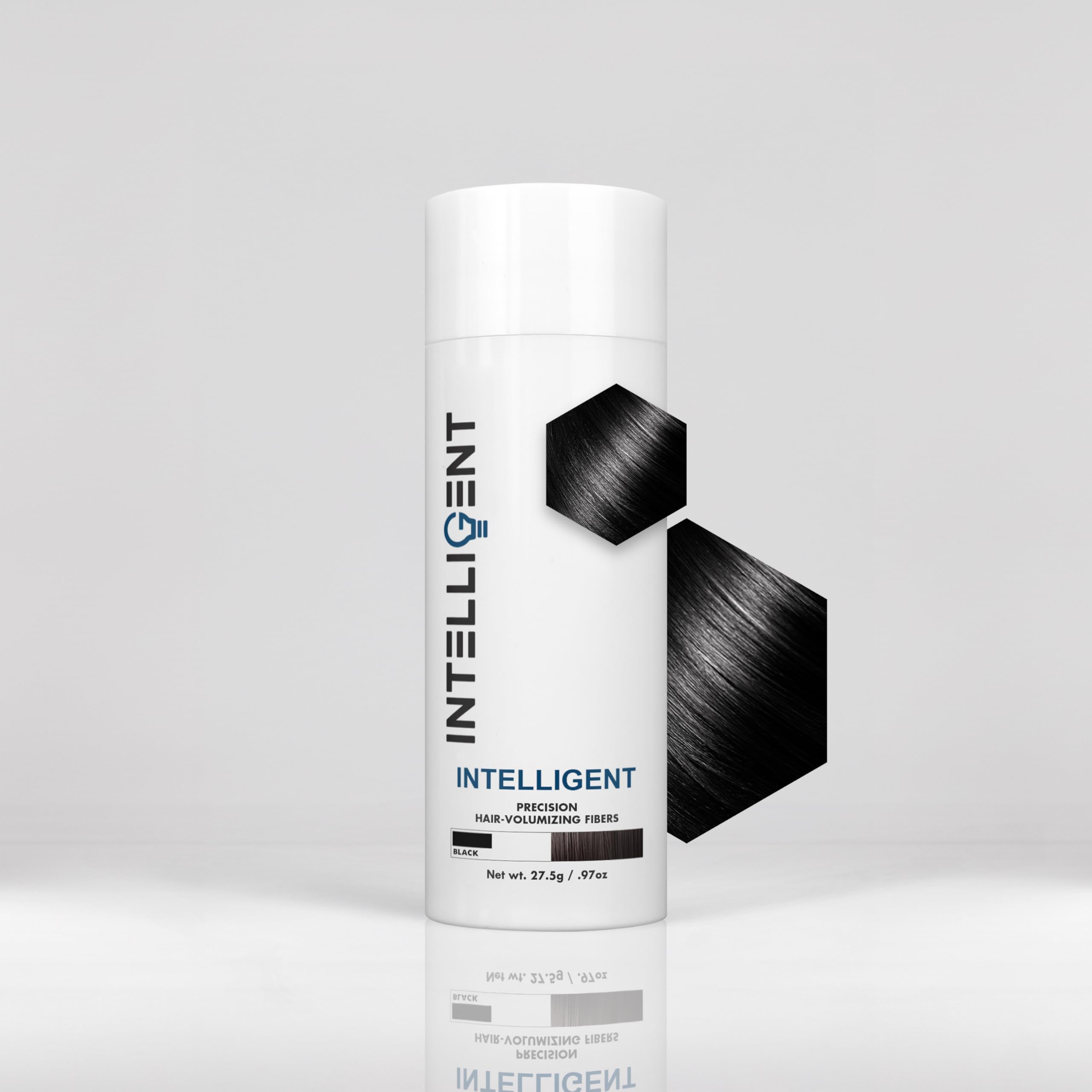 Intelligent Precision Hair-Volumizing Fibers (Black) | Undetectably Fill in Thinning Hair | 6 Shades Designed For Men or Women | 27.5g