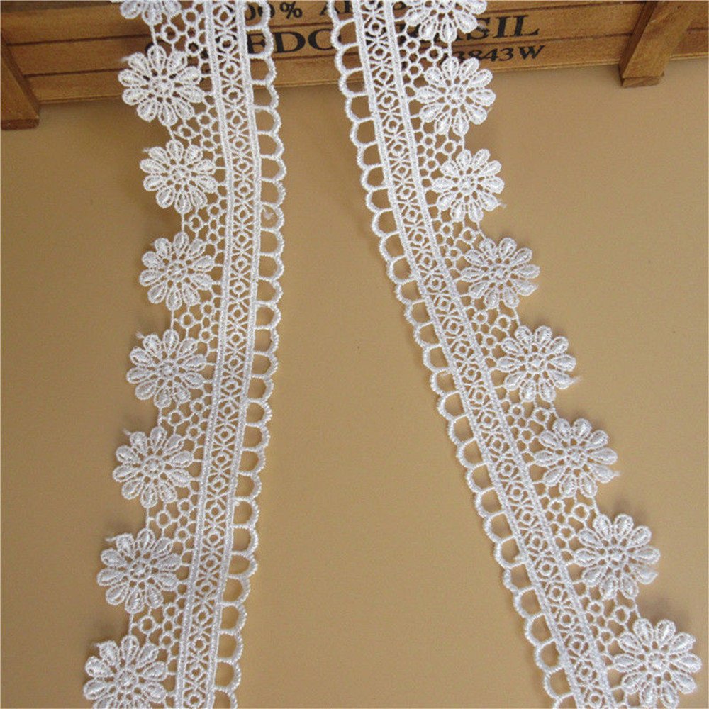Ruban Dentelle Vintage 3m X 3cm - Blanc Cassé Pour Couture DIY