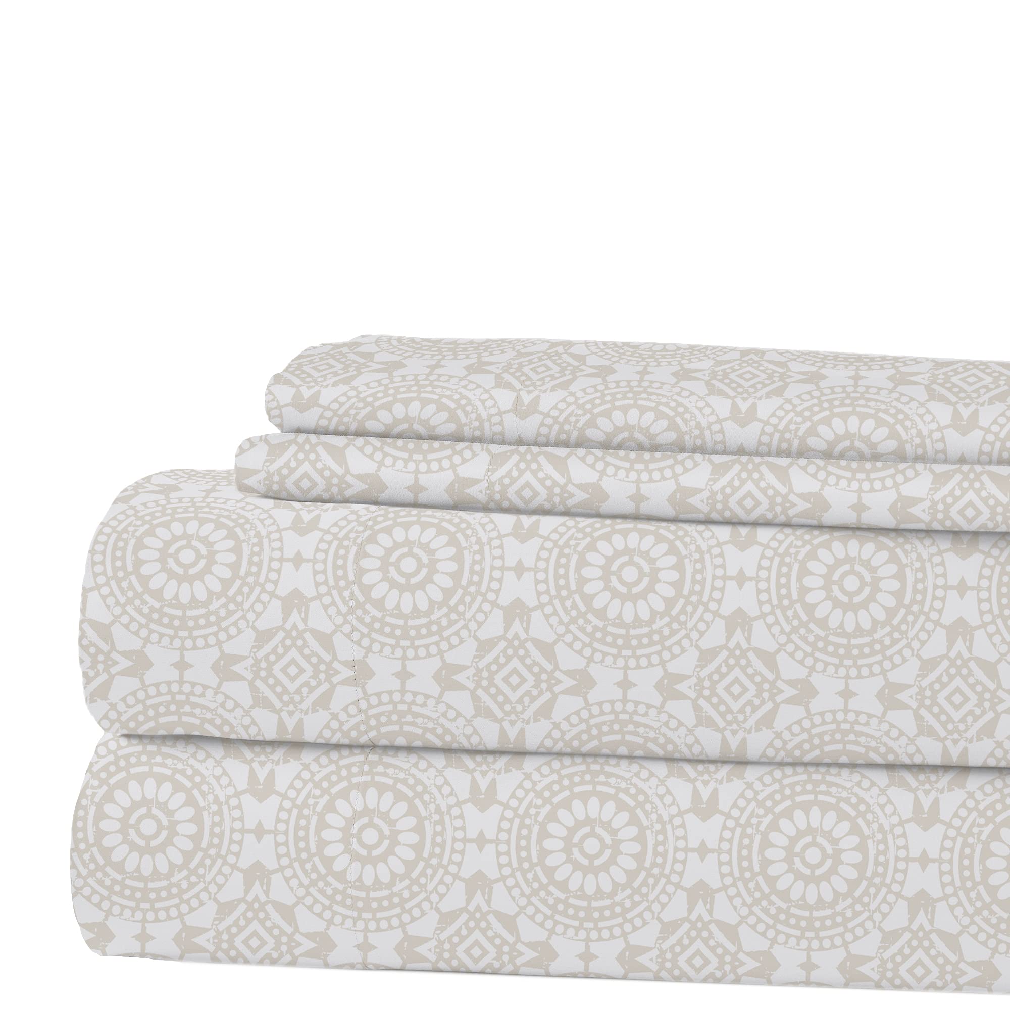 Modern Threads Soft Microfiber Printed Sheets, Luxurious Microfiber Bed Sheets, Includes Flat Sheet - Image 2