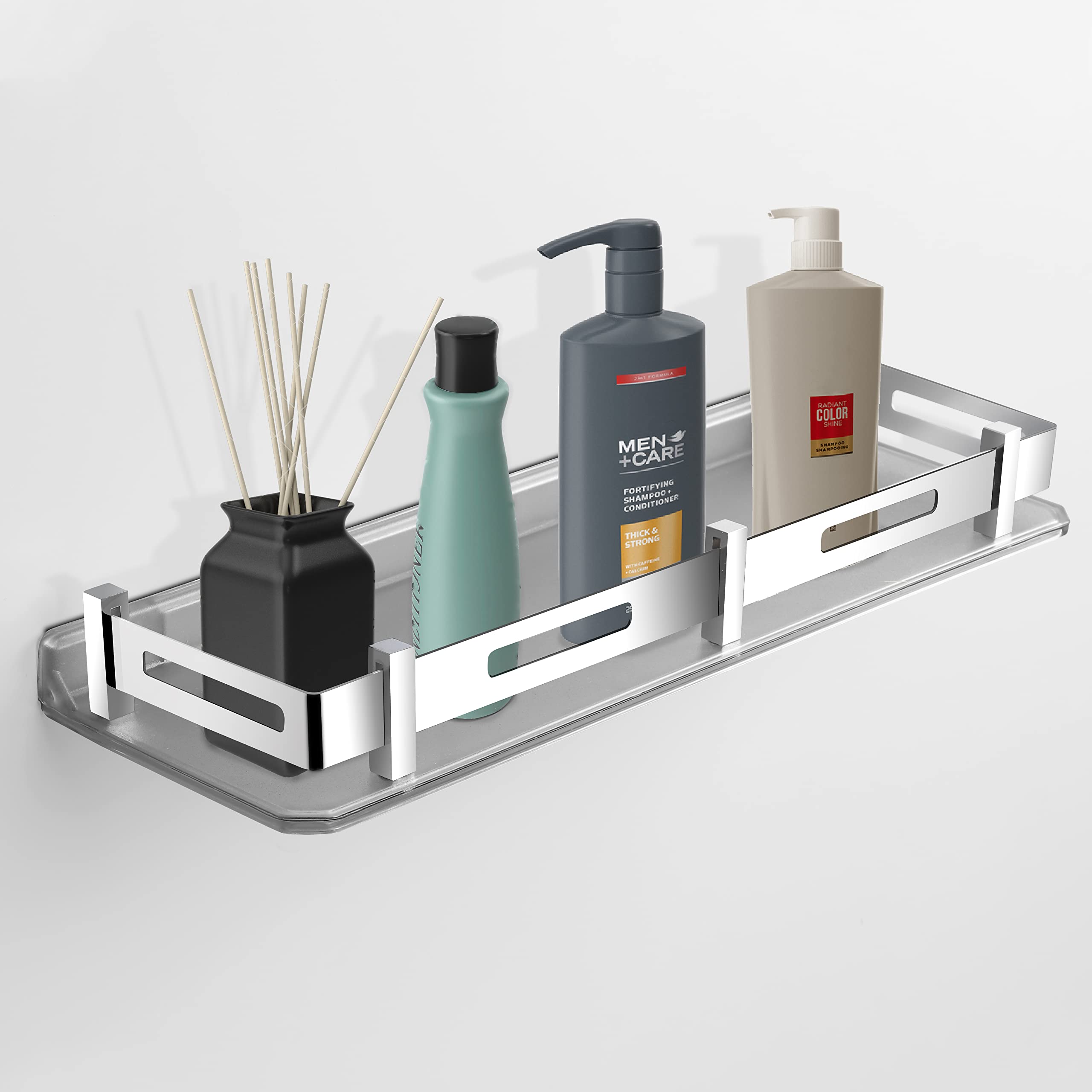 Plantex Unbreakable Plastic Bathroom Shelf for Wall/Kitchen Wall Shelf/Living Room Multipurpose Wall Mount Shelf (Transparent) (B0BQ6MWMF3) Amazon Price History, Amazon Price Tracker