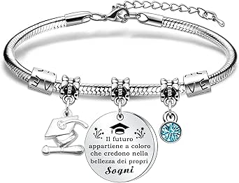 Cravatta Gadget 'Mi Ho Laureato' - Regalo Divertente Per Neolaureati, Dimensioni 45x16 Cm, Colore Rosso - 4