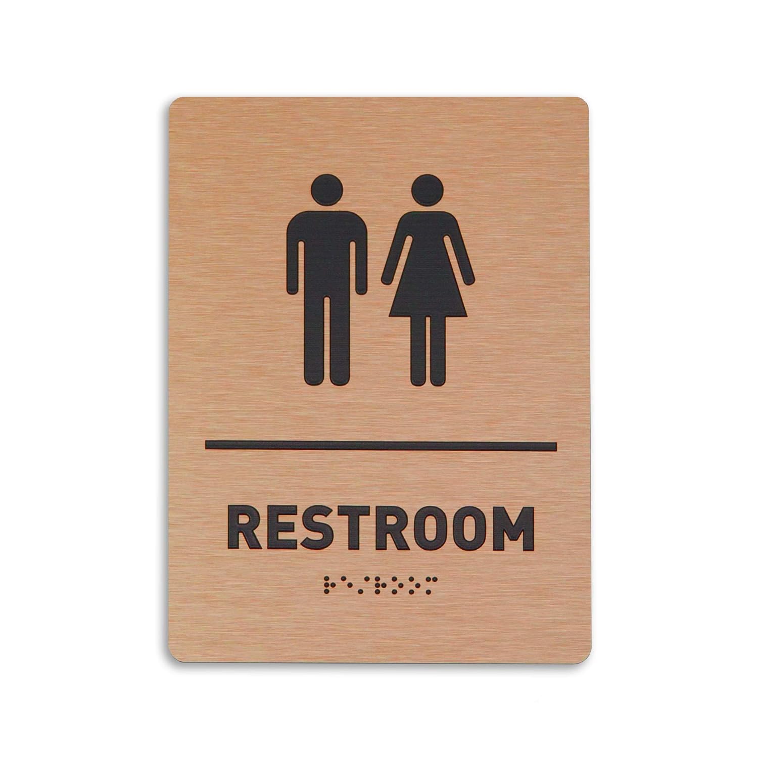ADA Compliant Unisex Restroom Sign with Raised Malaysia Ubuy