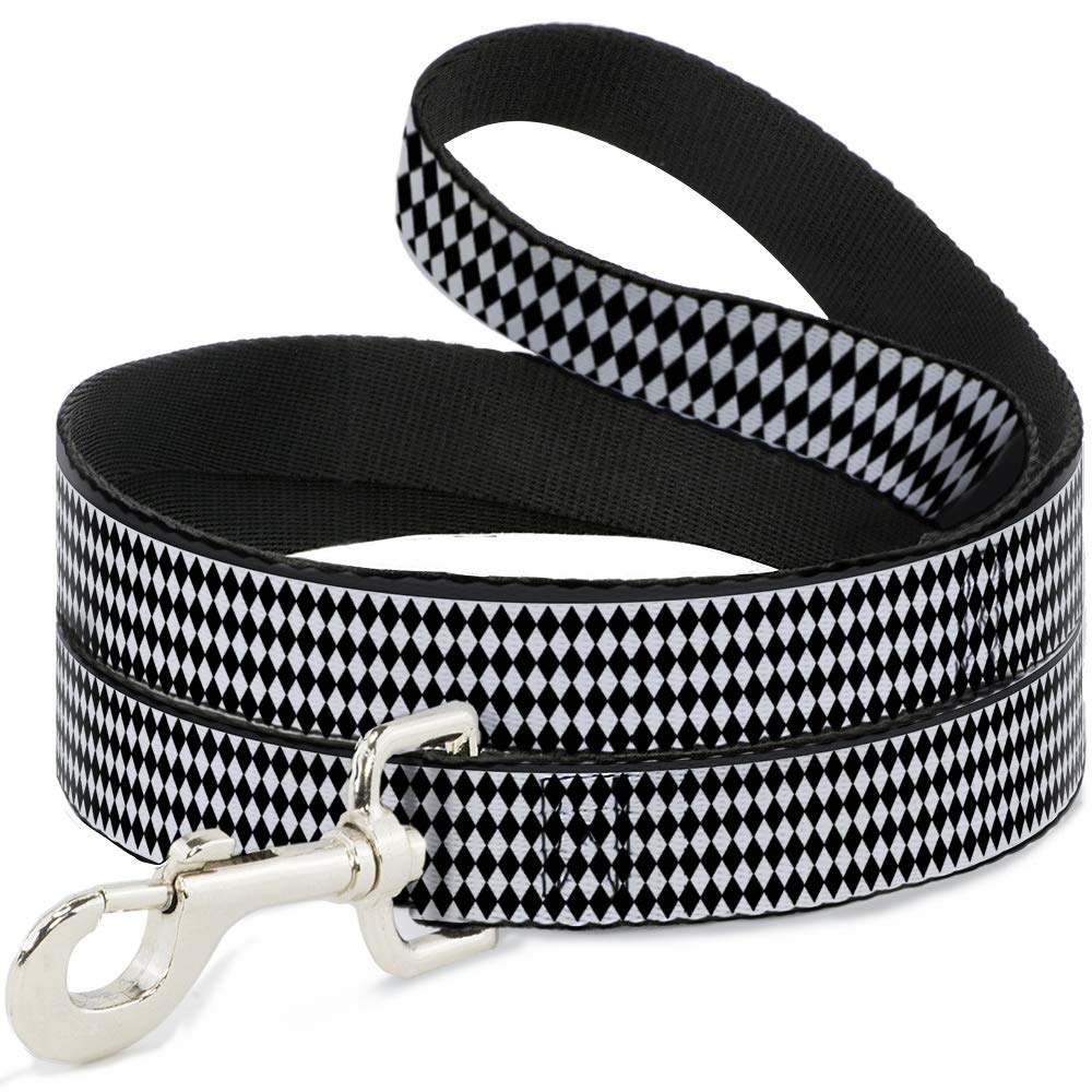 Laisse pour chien rayures blanc et noir de 1,2 m pour les balades quotidiennes