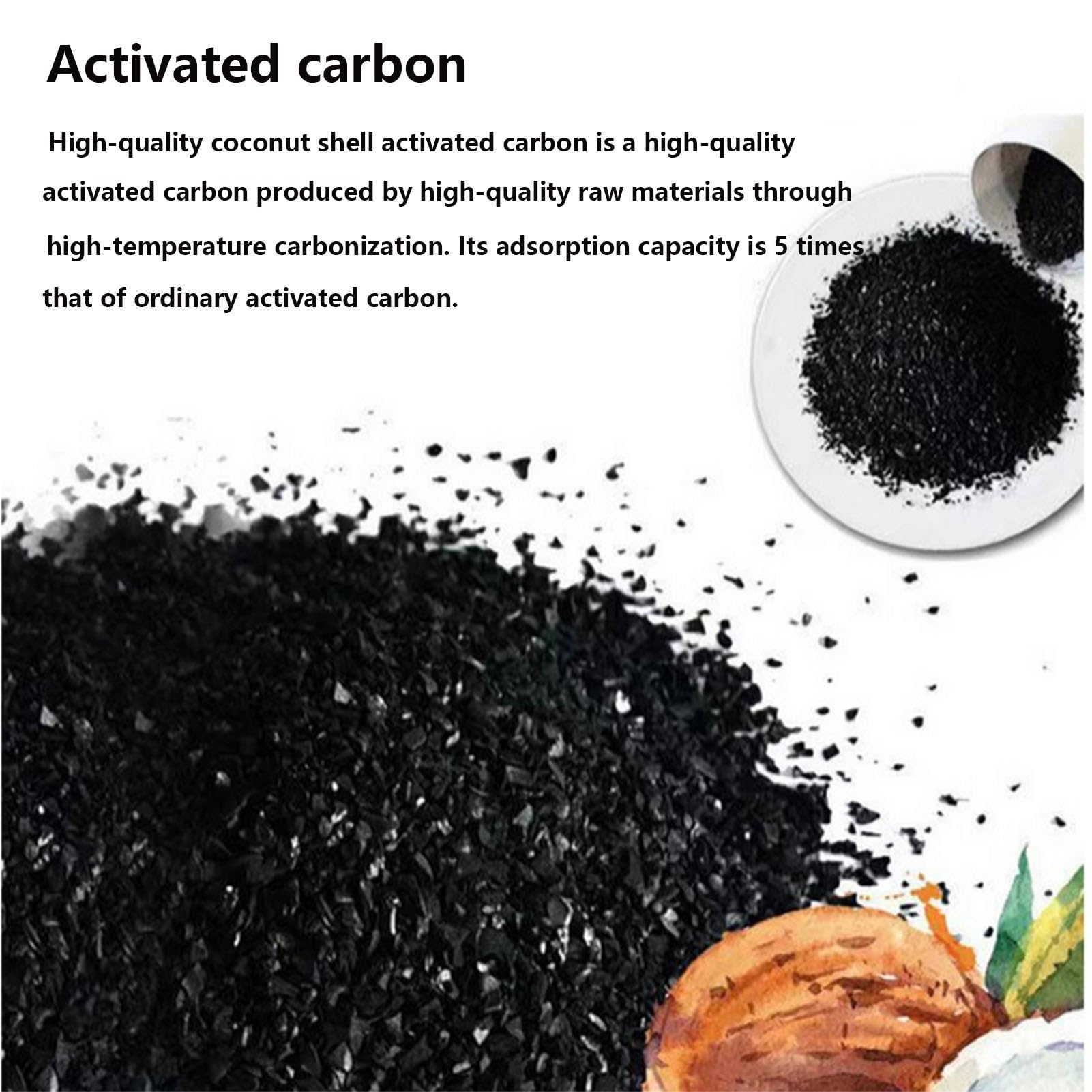4 cartucce filtro acqua, carbone attivo di guscio di cocco T33, per tutta la casa, per sistema di osmosi inversa sottolavello