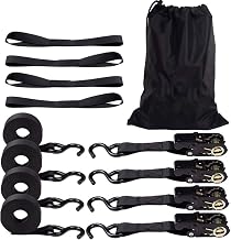 Correia de catraca de carga de motocicleta | Cordas de bloqueio de segurança de catraca com fivelas de catraca - Amarras de transporte para cargas em movimento, eletrodomésticos Ngumms