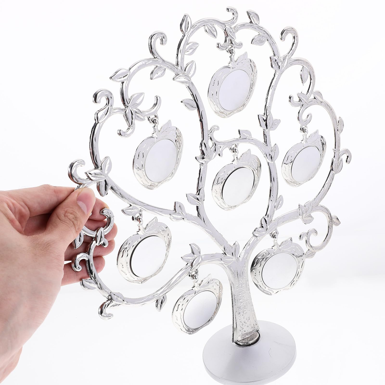 Marco de Fotos de Mesa Portafotos en Forma de Árbol de Metal, Decorativo y Práctico, para Boda y Decoración del Hogar