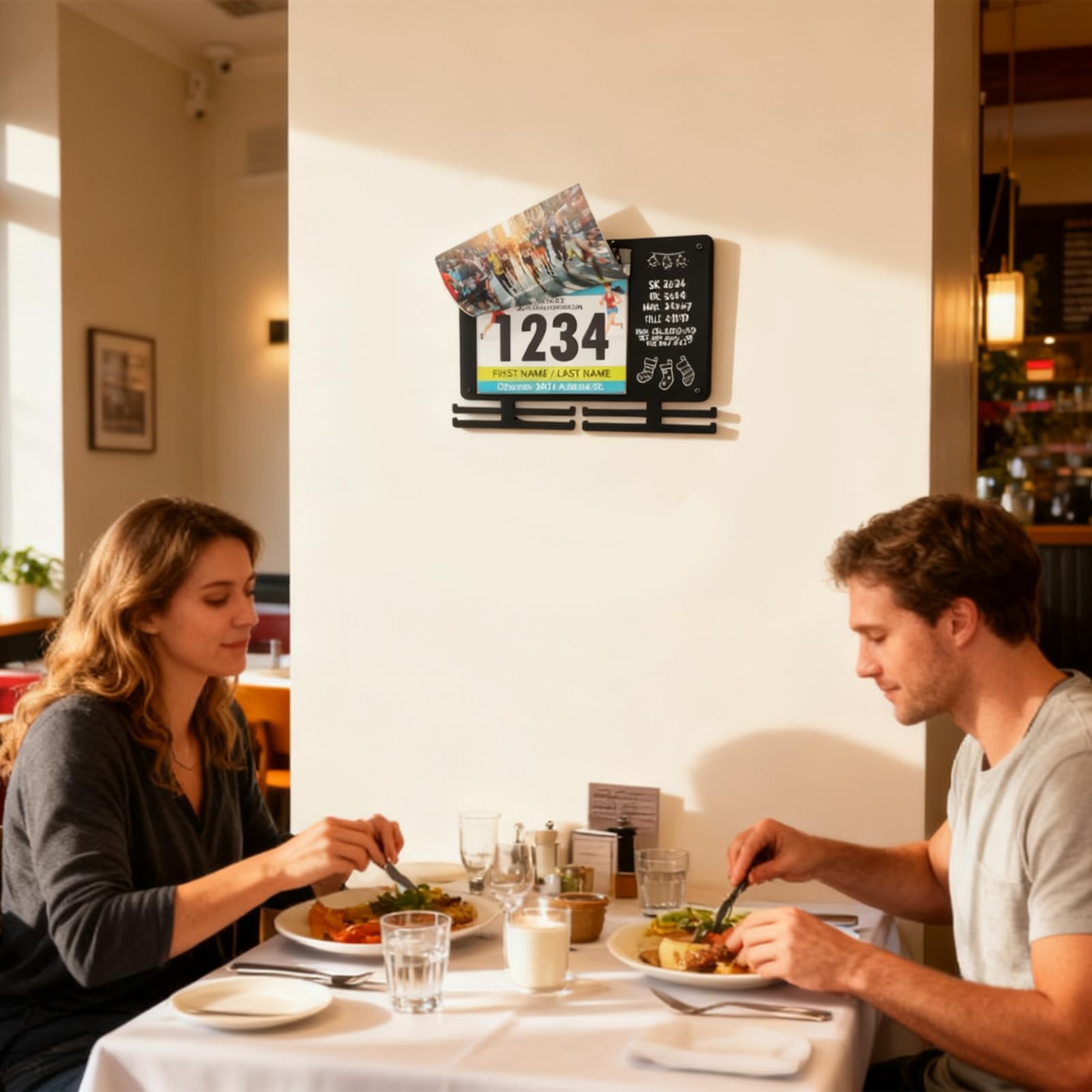 Présentoir De Dossard De Course Porte-Vêtements À Montage Murale Pour