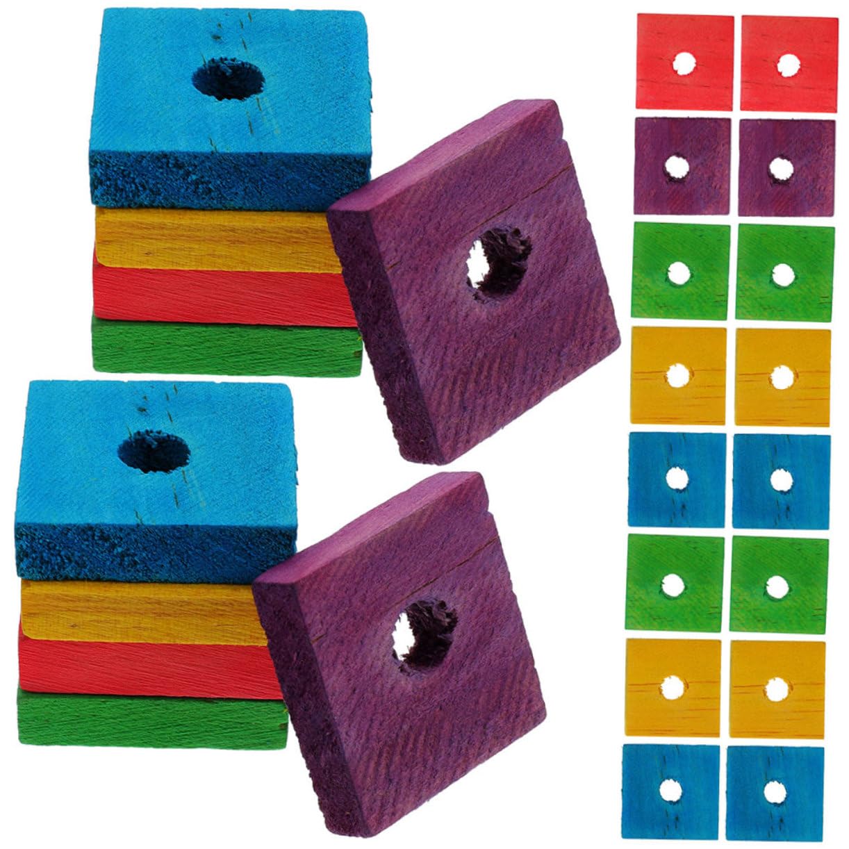 BESPORTBLE 250 Piezas Juguete de astillas de Madera para Loros Taco Madera mordedura de pájaro Juguete pájaro de de para Masticar Aves cacatúas de Loro s