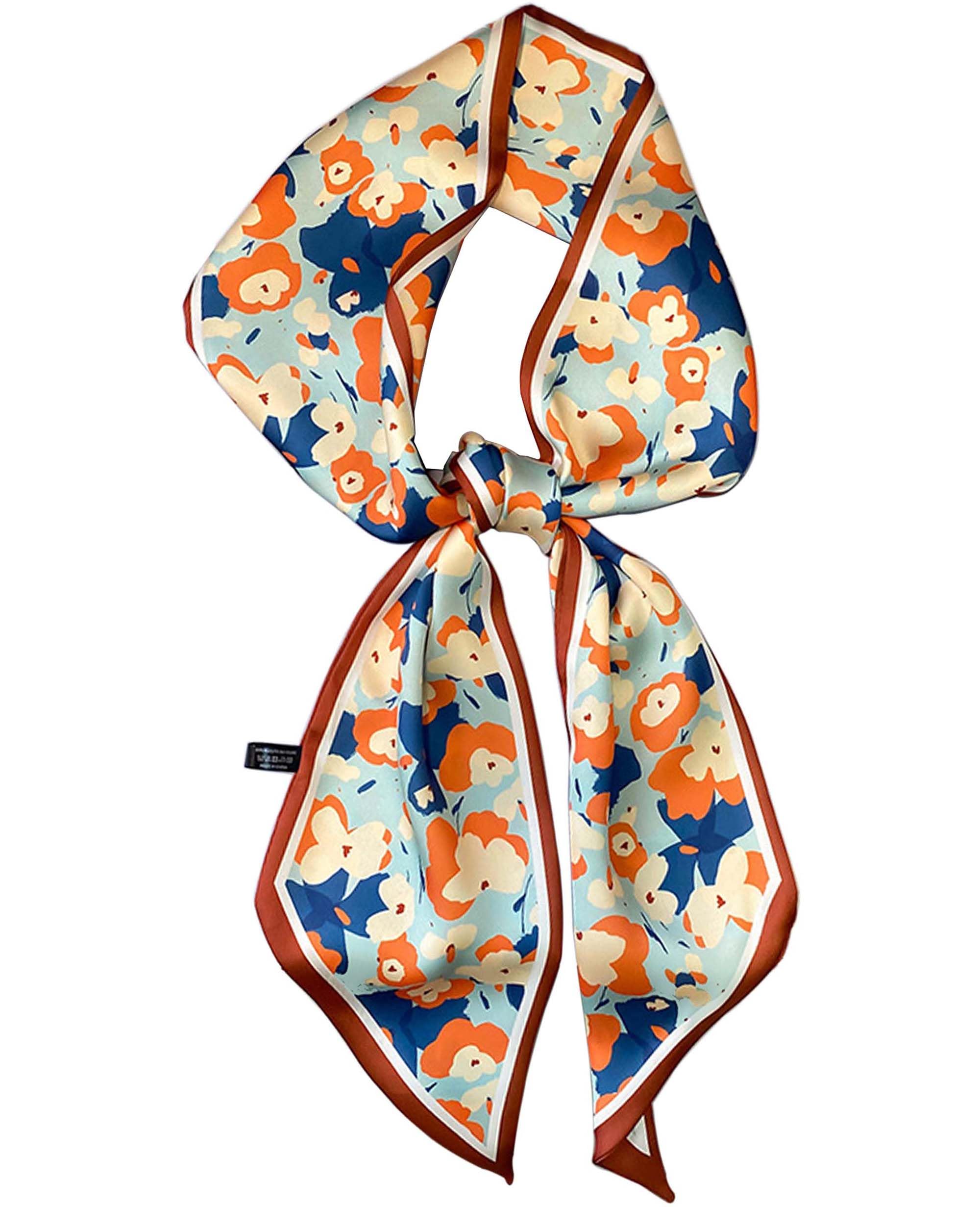 kcctoo 59” Long Silk Like Head Scarf Women's Fashion Square Neck Satin Scarfs for Bag Hair Scarves Gift 59 * 5.9”