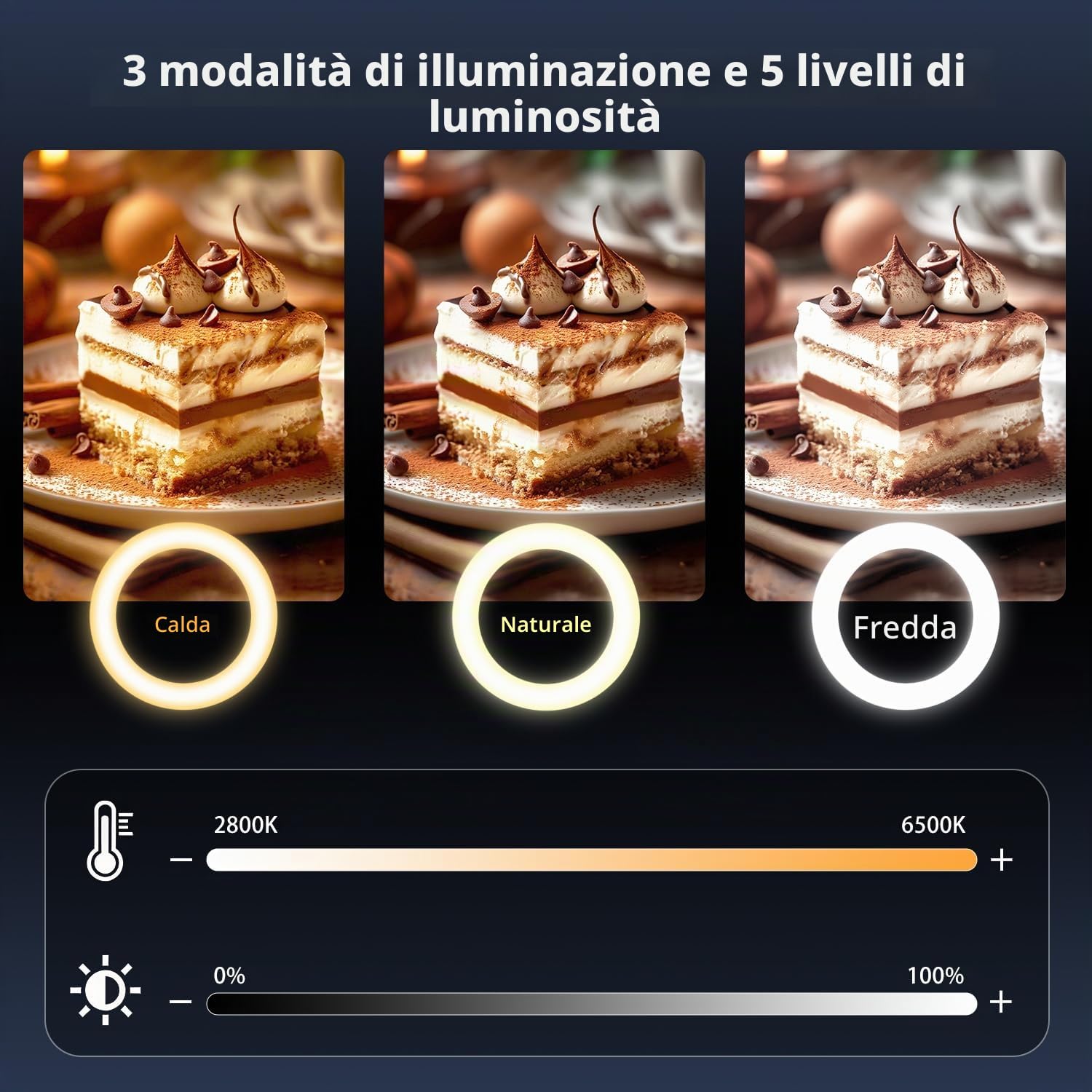 yAyusi Senza Fili Luce ad Anello con Supporto Cellulare, 174 cm Pieghevole Ricaricabile Supporto per Ring Light per Fotografia Dall'alto per Registrazione Video, Fotografia, Streaming Live, TikTok