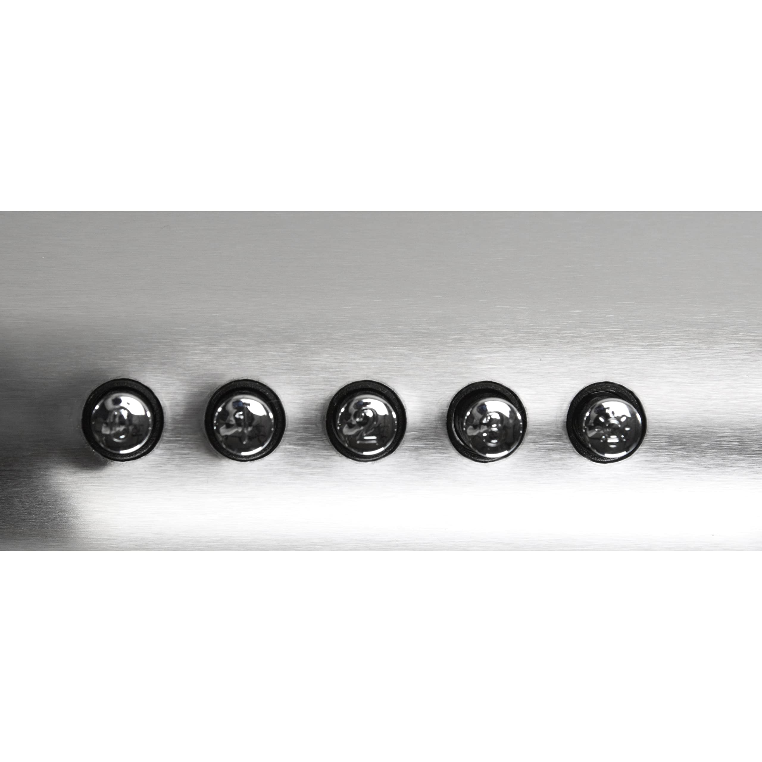 Dunstabzugshaube 60 cm Edelstahl Abluft Umluft LED-Beleuchtung Silber Aktivkohlefilter
