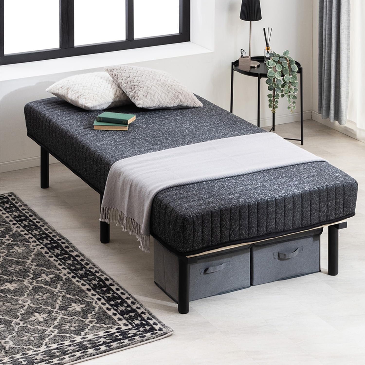 脚付マットレス　ポケットコイル（シングル） 脚付マットレス・高密度ポケットコイル・シングル（スチールメッシュ