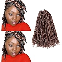 Vista 99 de BOHOBABE Cabello de Ganchillo Pre-retorcido Passion Twist de 14 Pulgadas Cabello Corto Ombré Gris Pre-enrollado de Ganchillo Passion Twist