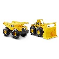 CatToysOfficial Set Camion Volquete e Pala Caricatrice | Flotta di Costruzione con