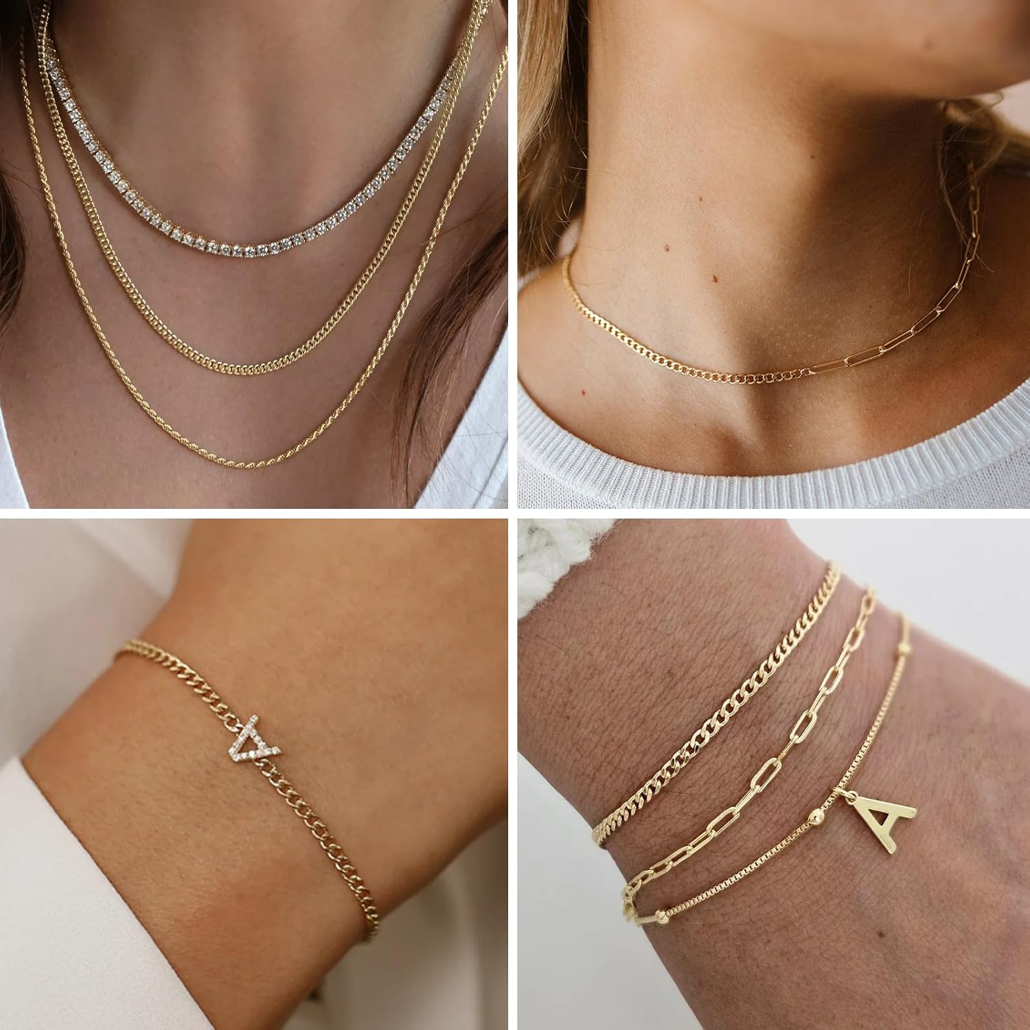 33FT 18K Gold PVD Plated Curb Chains Spool, 4.5mm Stainless Steel Cuban Link Chain Roll Bulk for Jewelry Making Necklace Bracelet - Image 5