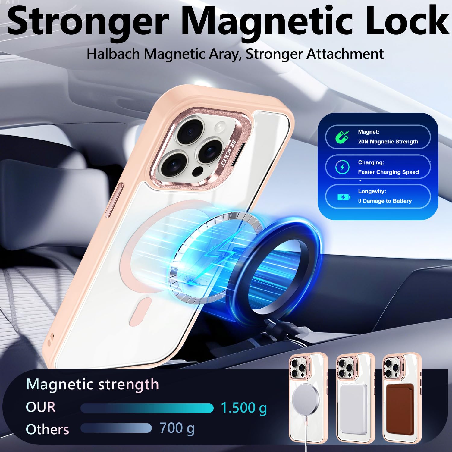 YZB Magnetic For IPhone 12/12 Pro Case [Compatible With MagSafe - View #2